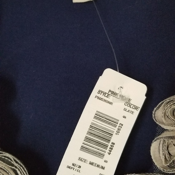 NWT Nordstrom Tunic Dress Navy Blue M - Picture 3 of 4